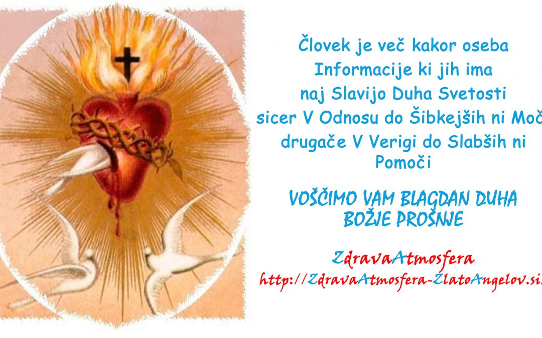 BLAGDAN DUHA BOŽJE PROŠNJE BINKOŠTI