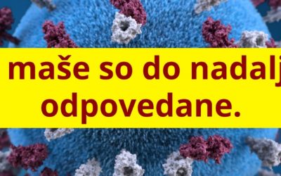 KORONA JE ZAČETEK OGROŽANJA KRISTJANSKEGA OBDOBJA